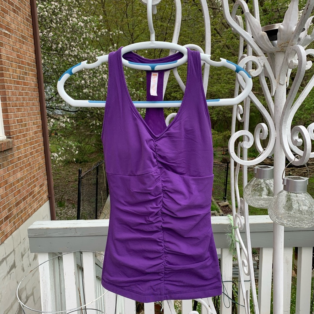 🎉HP🎉 XS Lucy Purple Ruched Tank Top